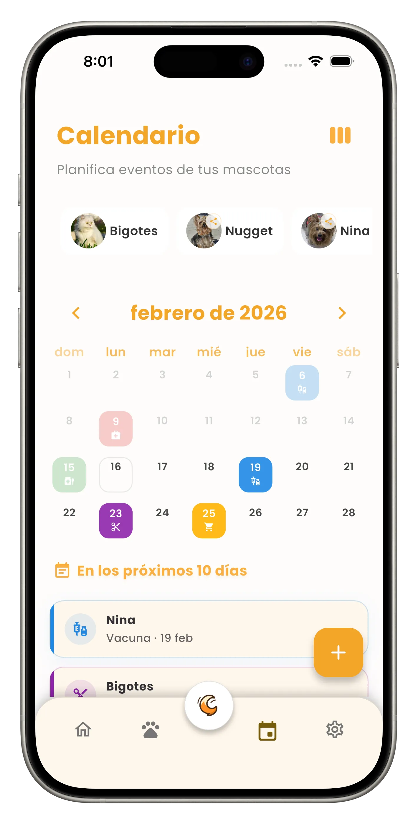 Calendario QuickyTail