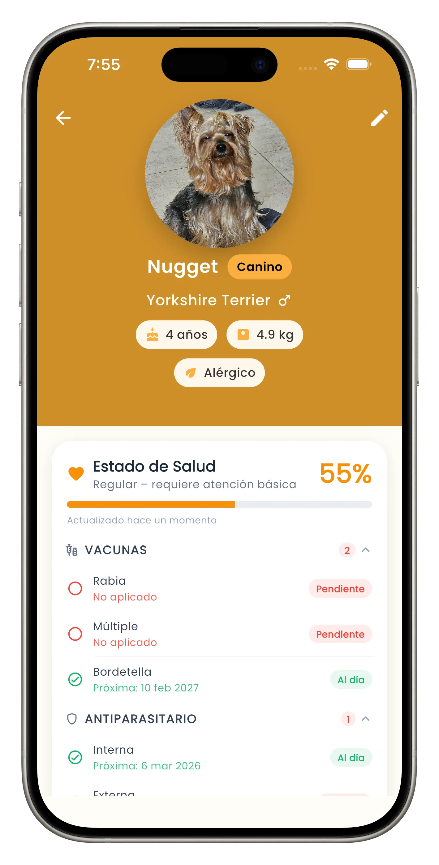 QuickyTail App Mockup