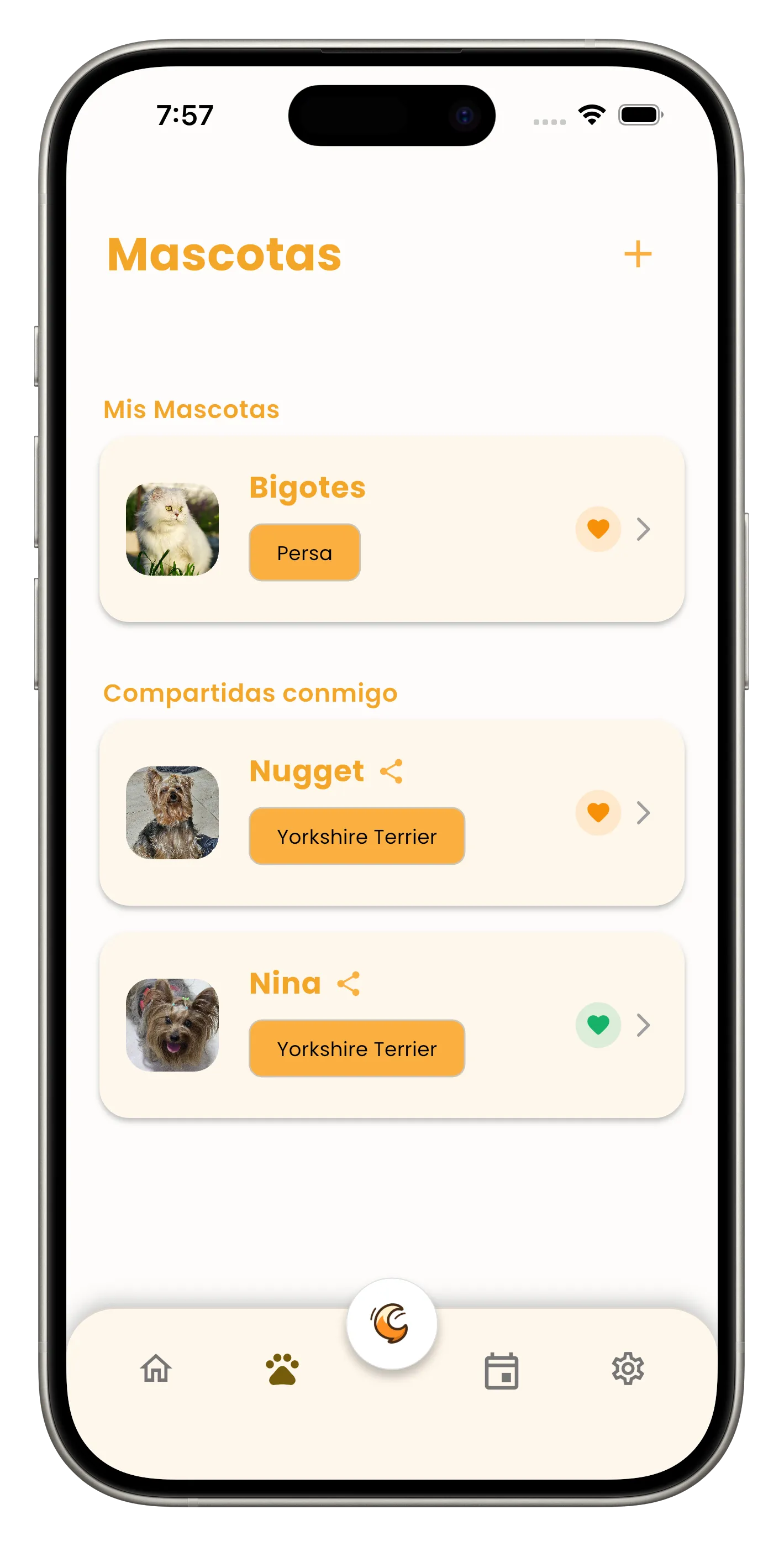 Pantalla de mascotas QuickyTail